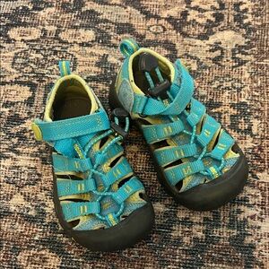 Kids Aqua Blue Outdoor Sandals